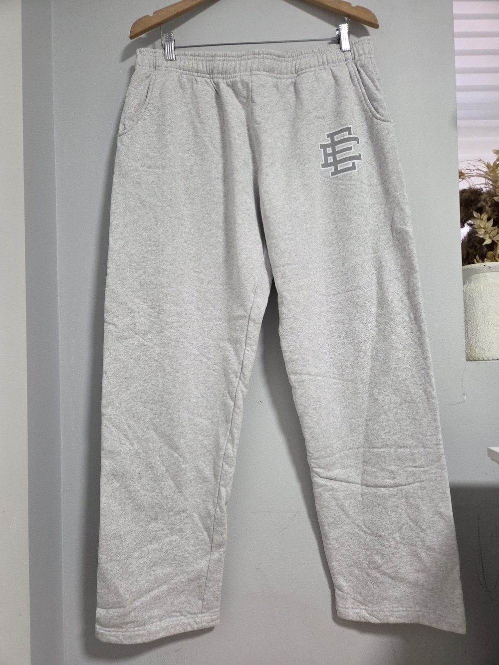 Eric Emanuel Light Gray Men's Sweatpants with Logo